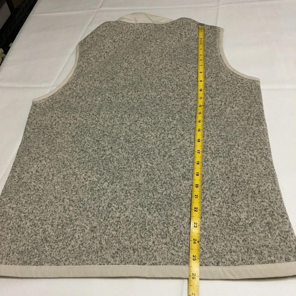 The North Face Fleece Vest Men Small Grey Heather Full Zip